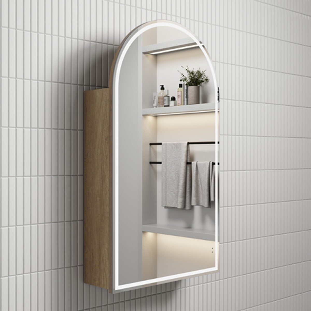 Aulic Canterbury LED shaving cabinet