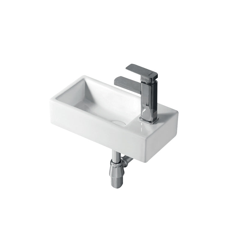 Zenmo Mini Wall Hung Basin Right Hand