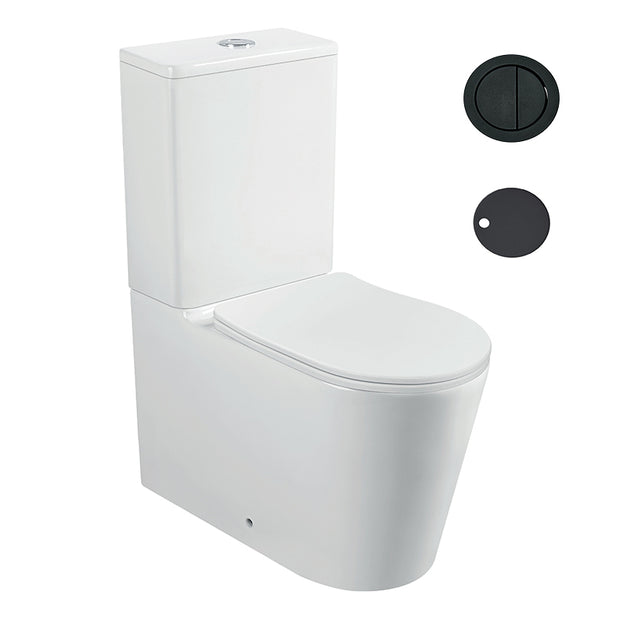 Zenmo Junior Toilet Suite in Matte Black