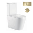 Zenmo Milan Toilet Suite in Brushed Brass