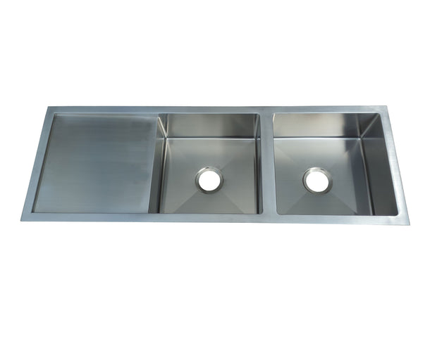 Zenmo Impact Double Bowl Sink with Drainer 1314mm