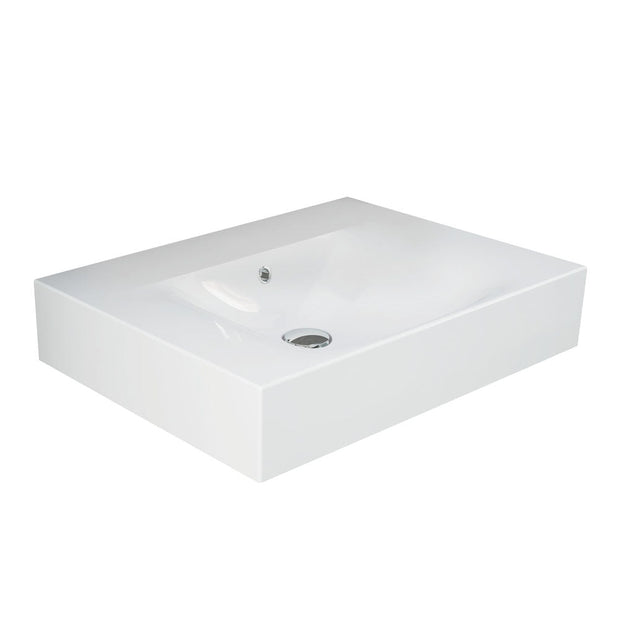 Fienza RAK Des 61 Wall Basin, Alpine White wall hung vanity