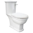 RAK Washington Front Lever Close-Coupled Toilet Suite, Alpine White with P-Trap
