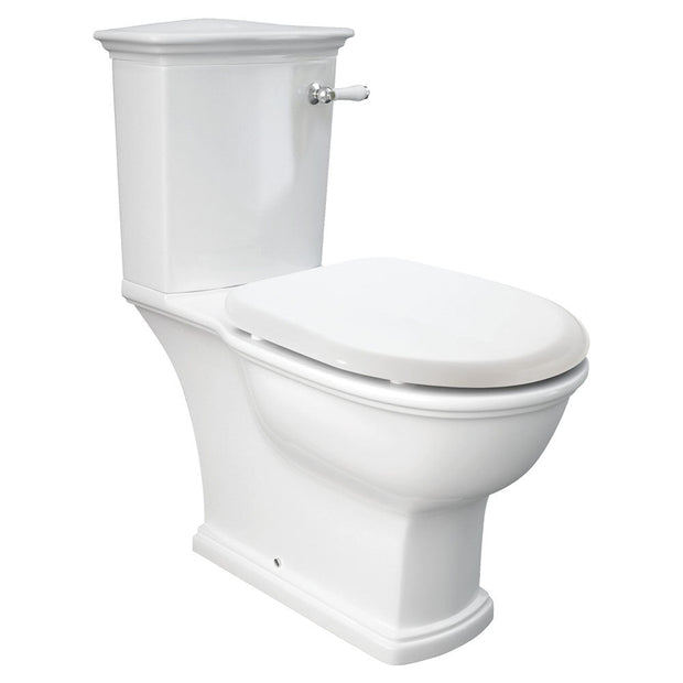 RAK Washington Front Lever Close-Coupled Toilet Suite, Alpine White with P-Trap