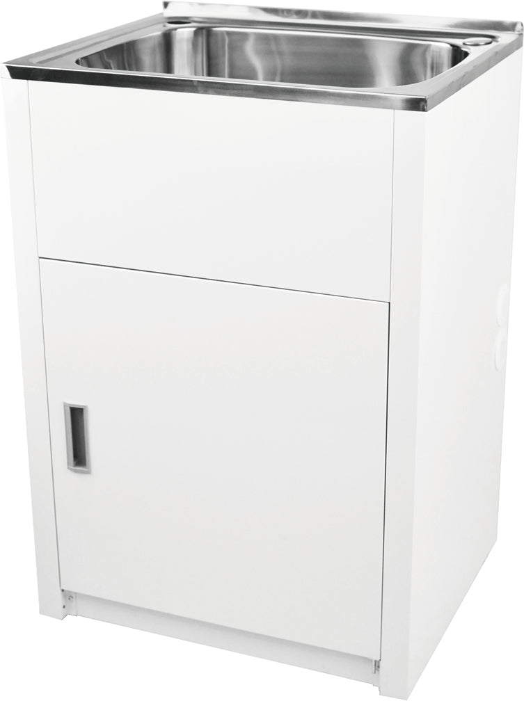 Zenmo Lavassa 45L Laundry Trough and Cabinet in Matte White