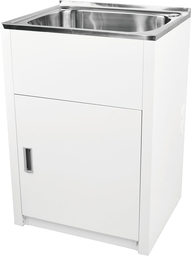 Zenmo Lavassa 45L Laundry Trough and Cabinet in Matte White