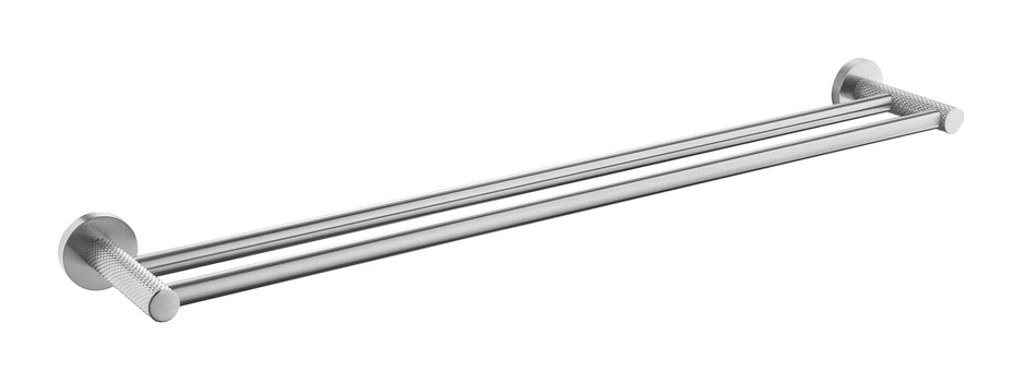 Zenmo Tiara 75cm Double Towel Rail in Brushed Nickel