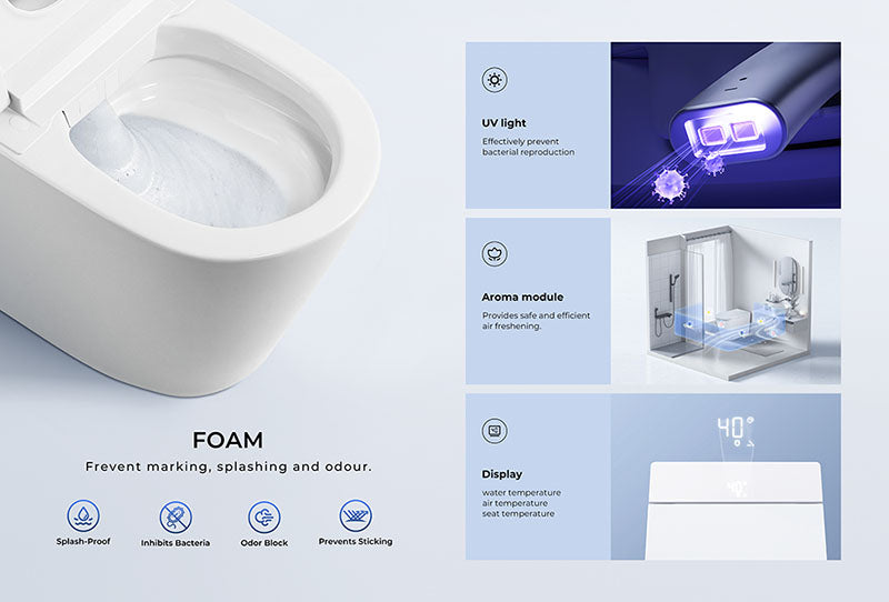 Zenmo Zenmo IQ Compact Smart Toilet with Built-In Tank