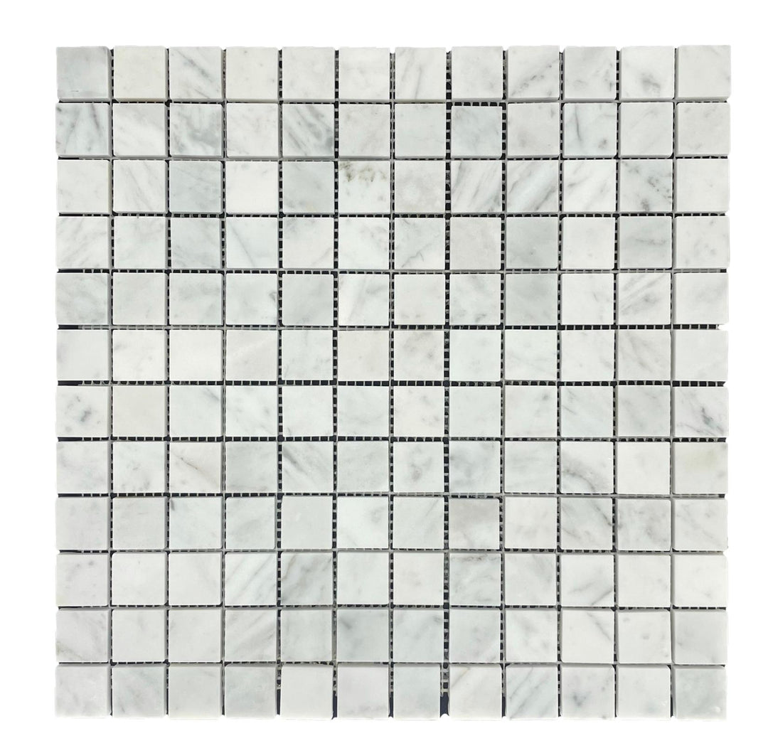 CARRARA SQUARE 23 HONED CHIP SIZE 23X23X7MM SHEET SIZE 300X300MM - CARRARA SQUARE 23 HONED -03