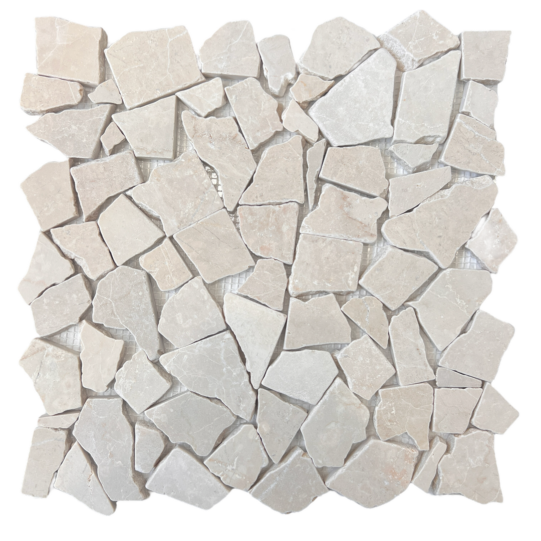 CRAZY BOTTICINO TUMBLED SHEET SIZE 300X300X10MM - CRAZY BOTTICINO TUMBLED -07