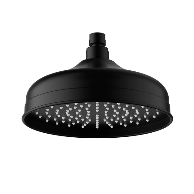 Ikon Clasico Shower Head Round 220mm in Matte Black