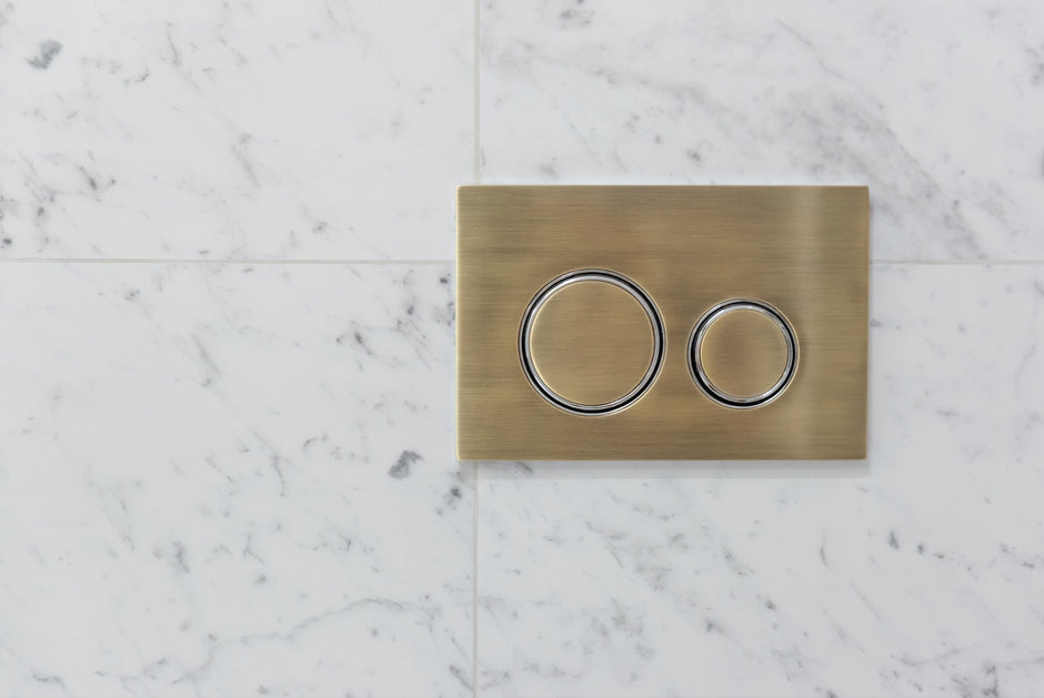 Meir Sigma 21 Dual Flush Plates to suit Geberit - PVD Tiger Bronze