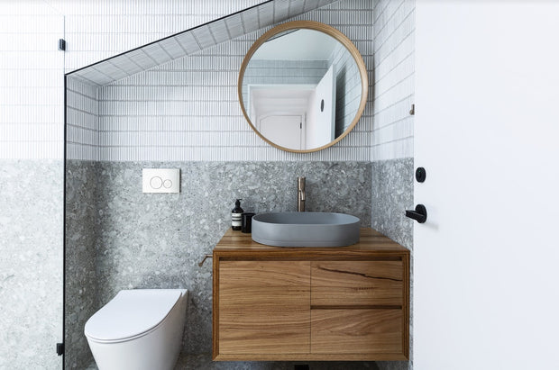 Meir Sigma 21 Dual Flush Plates to suit Geberit -  PVD Brushed Nickel