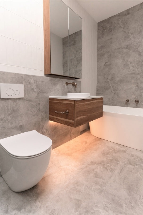 Meir Sigma 21 Dual Flush Plates to suit Geberit -  PVD Brushed Nickel