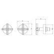 Phoeinx Vivid Slimline Plus Wall Top Assemblies
