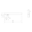 Designer Swivel Bath Outlet 230mm Square