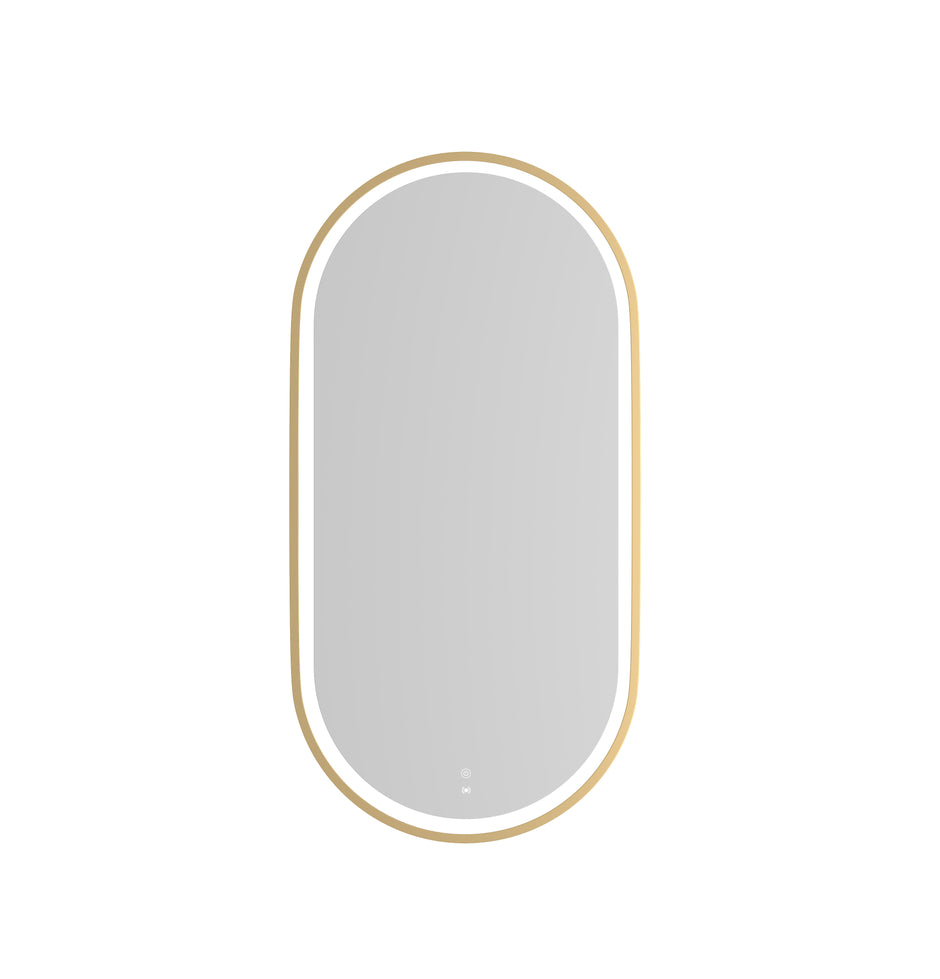 LED Noosa 900(H)x450(W) Gold Metal Frame Tuffi Mirror