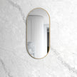 Noosa 1200(W)x600(H) Gold Metal Frame Tuffi Mirror- Install Horizontal or Vertical