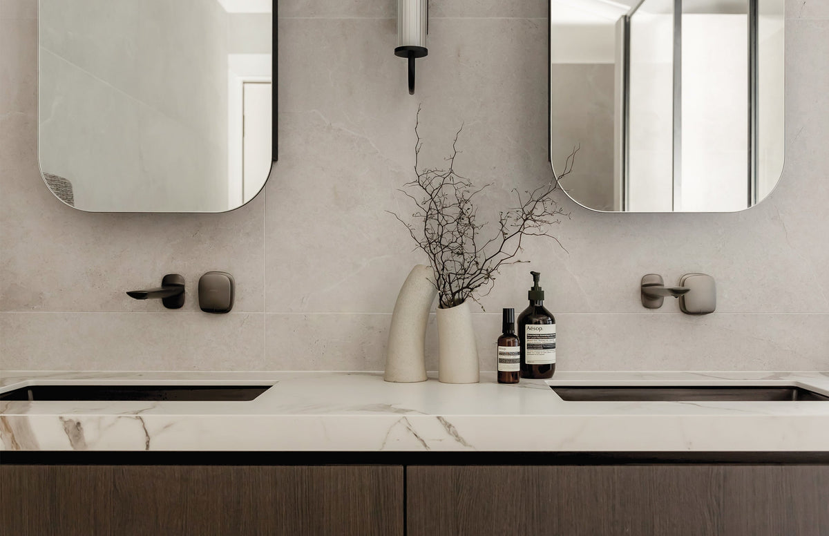 Nuage Wall Basin / Bath Mixer Set 200mm - Lead Free