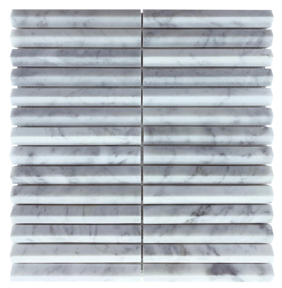 CARRARA 3D STACK HONED SHEET SIZE 306X292X(8-12)MM - CARRARA 3D STACK HONED -03