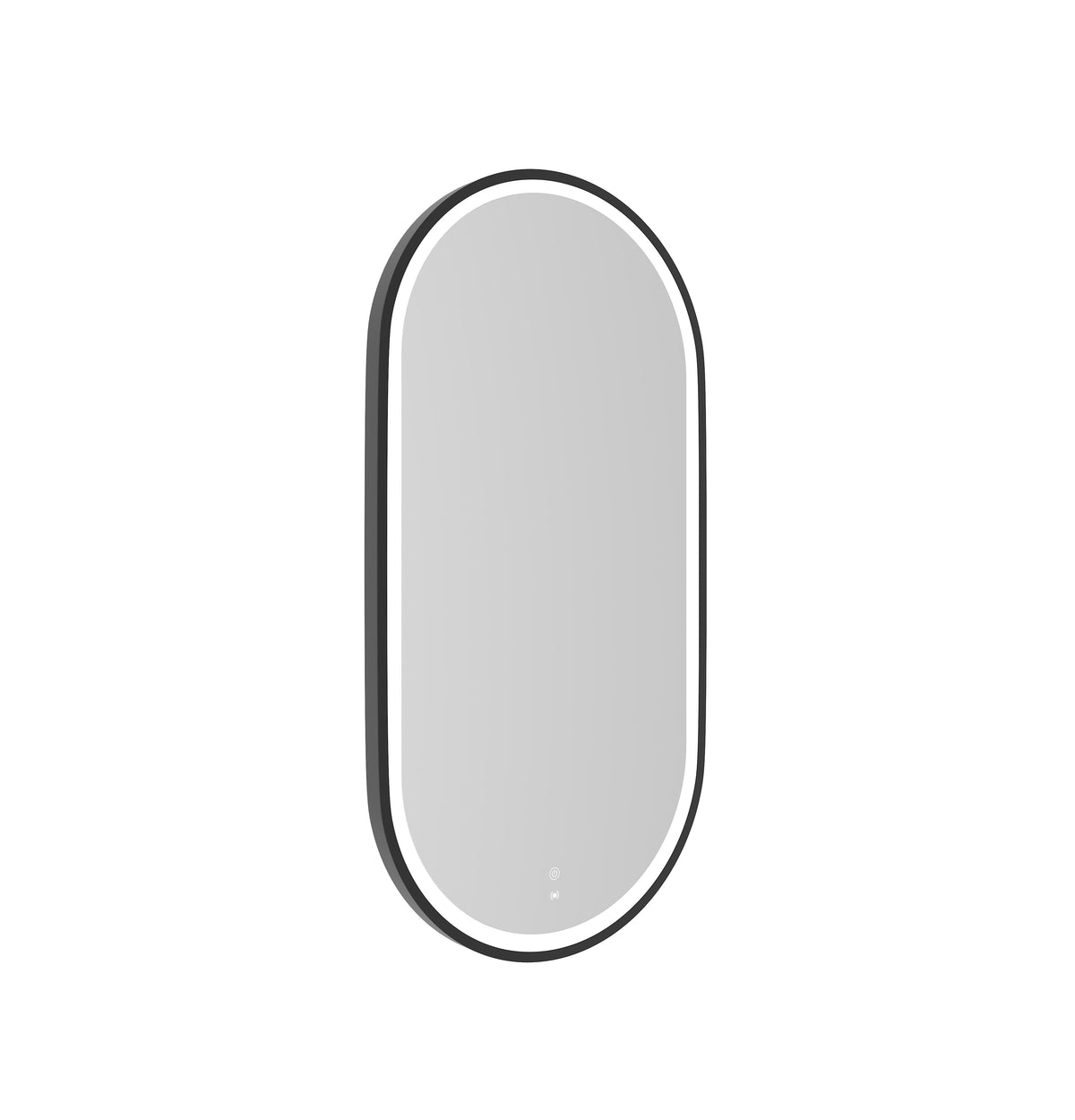 Otti LED Noosa 900(H)x450(W) Black Metal Frame Tuffi Mirror