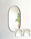 LED Noosa 900(H)x600(W) Black Metal Frame Tuffi Mirror- Install Horizontal or Vertical