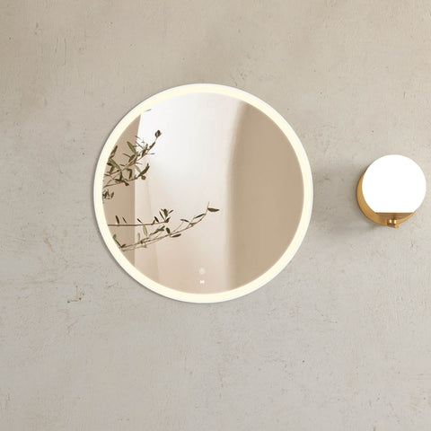 Otti LED Bondi 800mm White Metal Frame Tuffi Mirror