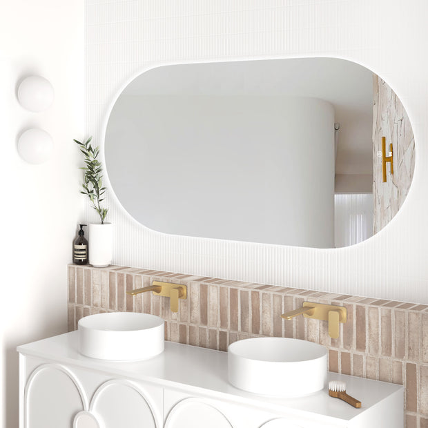LED Noosa 1500(W)x750(H) Frameless Tuffi Mirror - Install Horizontal or Vertical