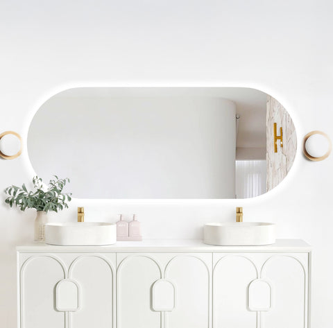 Otti LED Noosa 1800(W)x750(H) Frameless Tuffi Mirror, Install Horizontal or Vertical