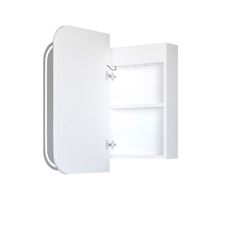 LED Newport 900(W)x750(H) White Shaving Cabinet - Premium Edition