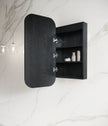 Otti LED Newport 900(H)x450(W) Black Oak Shaving Cabinet, Premium Edition