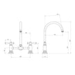 Cromford Exposed Sink Set 180mm