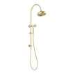 Cromford Twin Shower 210mm Rose