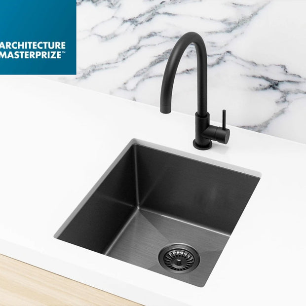 Lavello Kitchen Sink - Single Bowl 380 x 440 - PVD Gunmetal Black