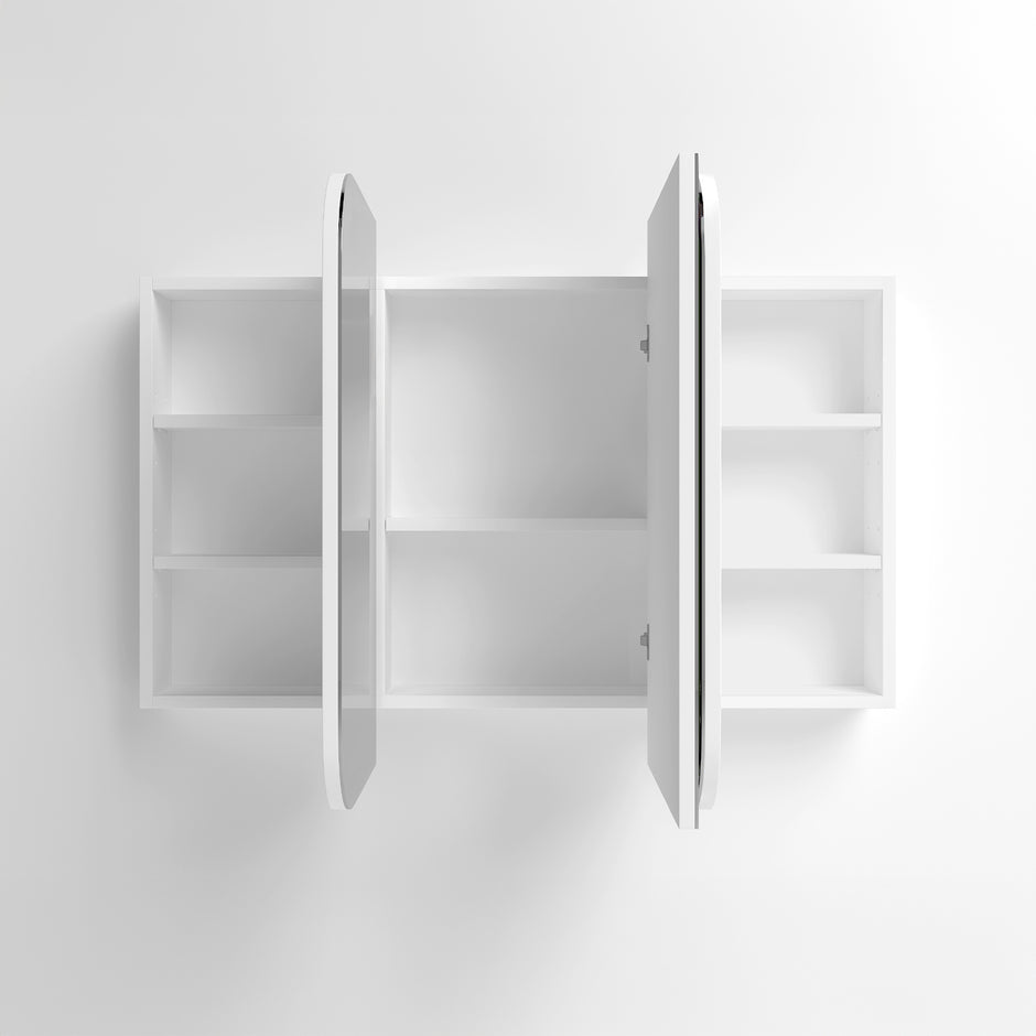 Newport 1200x750 White Shaving Cabinet