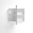 Newport 900x750 White Shaving Cabinet