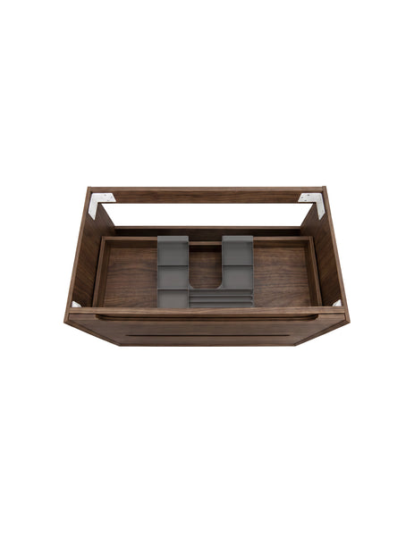 Byron 750mm Sable Walnut Wall Hung Vanity
