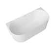 Attica Havana 1700 Matte White BTW Multi-fit Fluted Bath with Overflow
