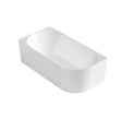 Attica Celine Left Corner 1700 Gloss White Bath with Overflow
