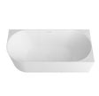 Otti Attica Celine Right Corner 1700 Matte White Bath with Overflow