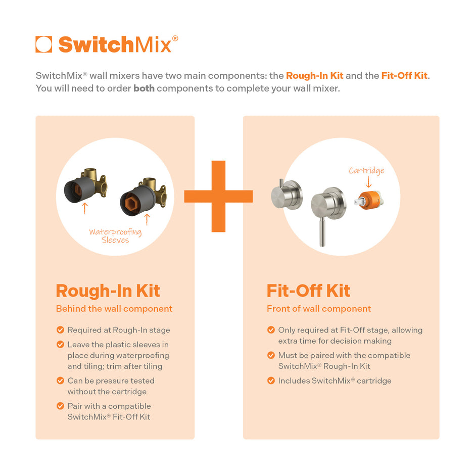 Vivid MKII SwitchMix Shower / Bath Diverter Mixer (Fit-Off Kit Only)