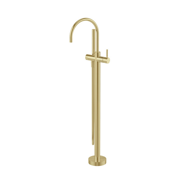 Vivid MKII Floor Mounted Bath Mixer with Hand Shower