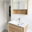 Byron 750x800 Natural Oak Shaving Cabinet