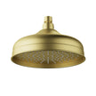 Ikon Clasico Shower Head Round 220mm in Brushed Gold