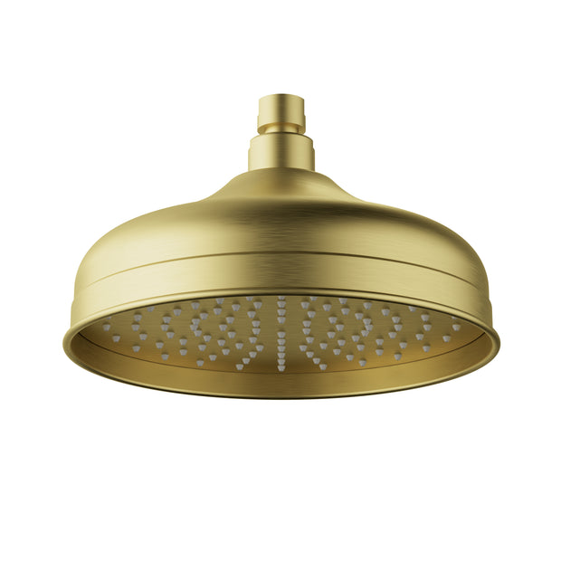 Ikon Clasico Shower Head Round 220mm in Brushed Gold