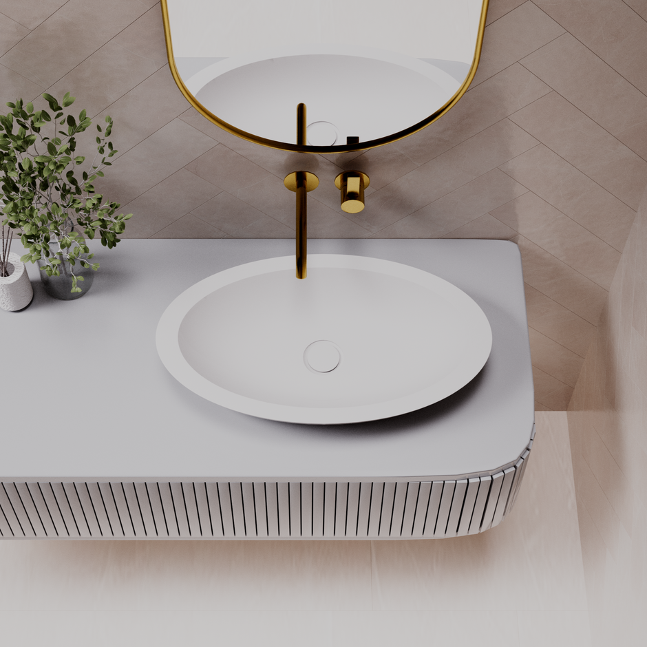 Pietra Bianca Vivian Above Counter Basin