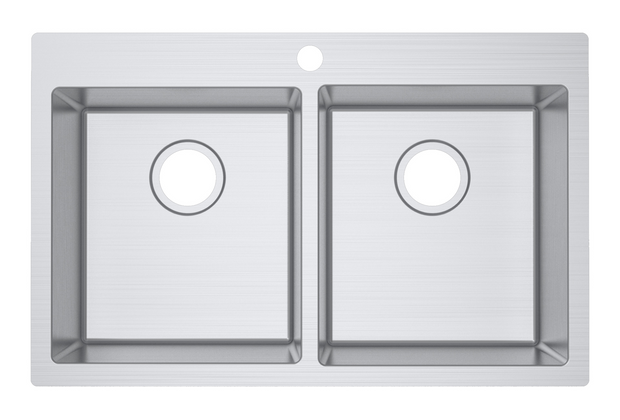Zenmo Impact Double Bowl Sink with Tap Hole