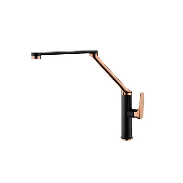 Zenmo Exon7 Sink Mixer in Rose Gold / Black