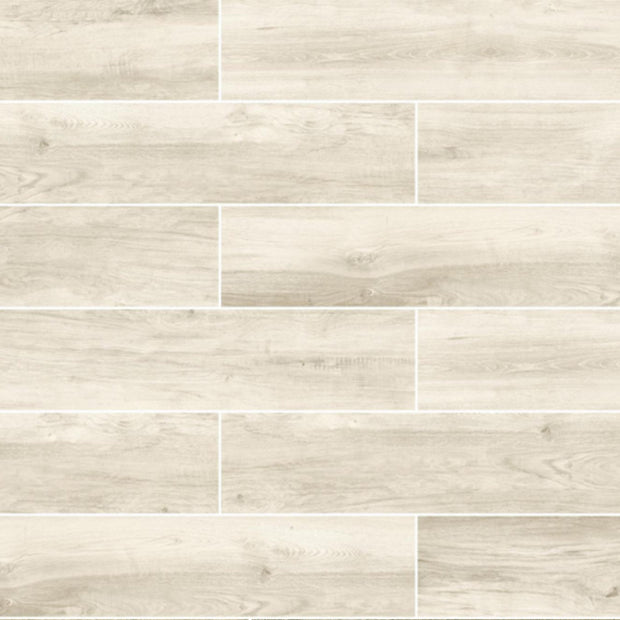 21206 Off White Matt Timber Look Porcelain Tiles tile