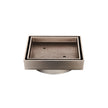 Zenmo Tile Insert Shower Grate 115mm in Brushed Nickel